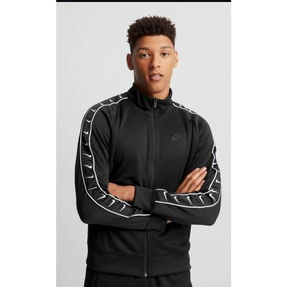 NIKE SWOOSH MENS TAPED TRACK JACKET - Picture 1 of 9